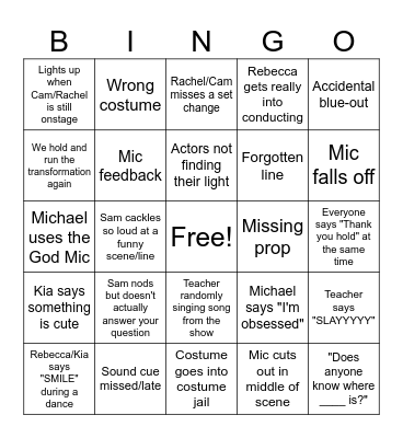 Tech Bingo! Bingo Card