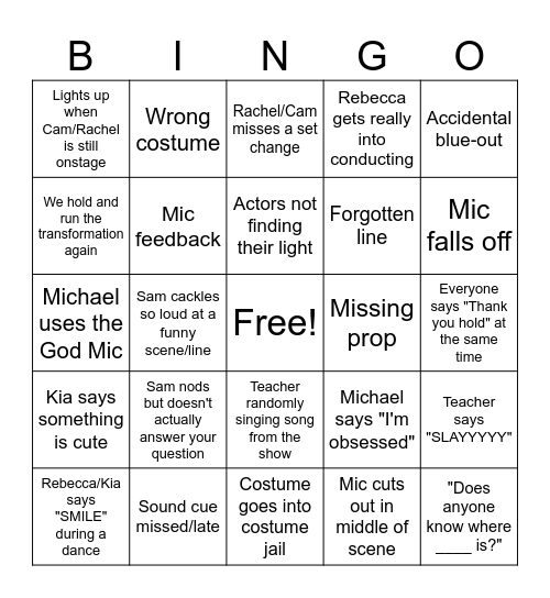 Tech Bingo! Bingo Card