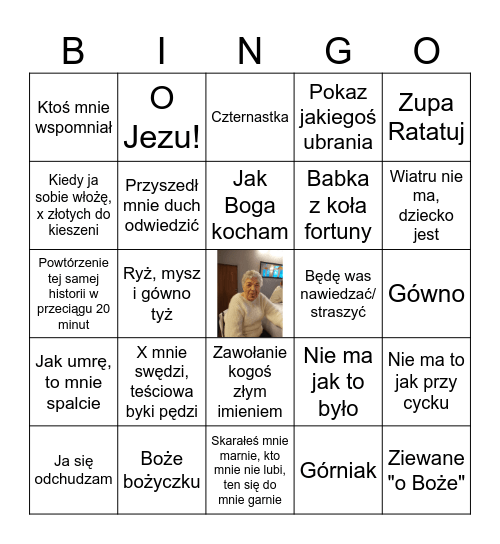 Lucynka Bingo Card
