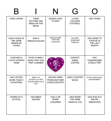 ICEBREAKER BINGO Card