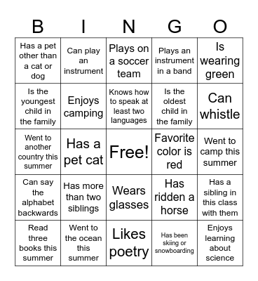 Magnolia Bingo Card