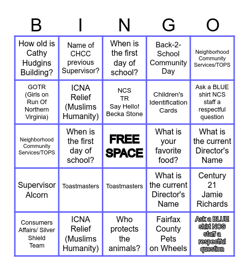 Cathy Hudgins Community Passport Bingo Card