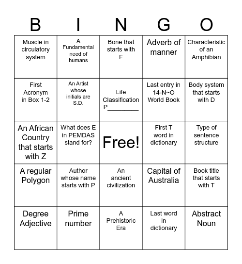 Magnolia Scavenger Hunt Bingo Card