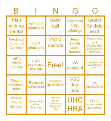 SUNFIRE SERVICES BINGO 2 Bingo Card