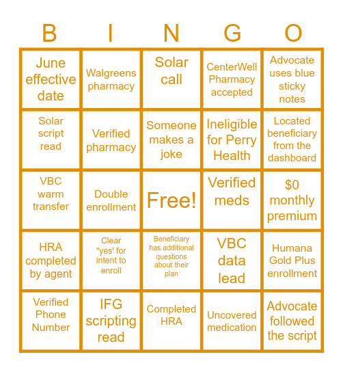 SUNFIRE SERVICES BINGO 3 Bingo Card