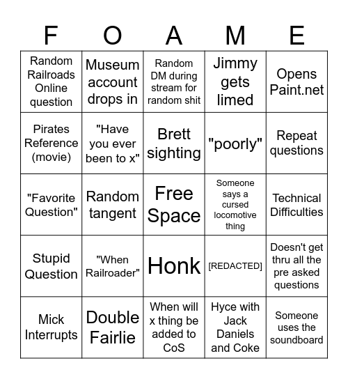 Hyce Office Hours Bingo Card