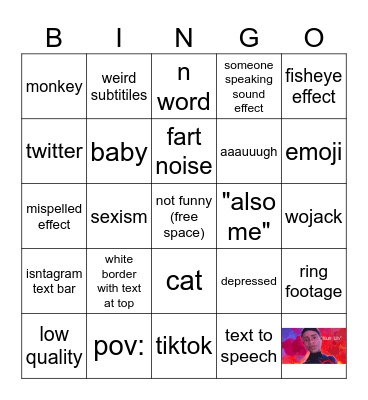 offensive meme Bingo Card
