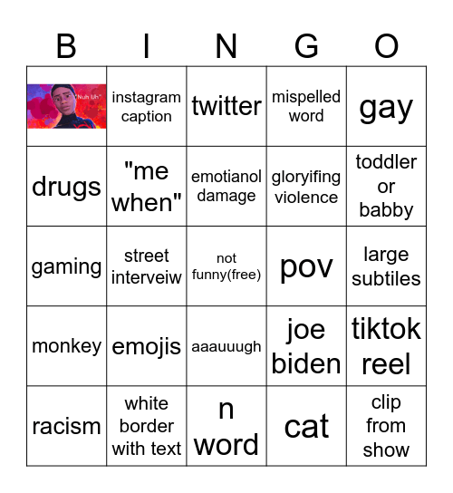 offensive memes Bingo Card