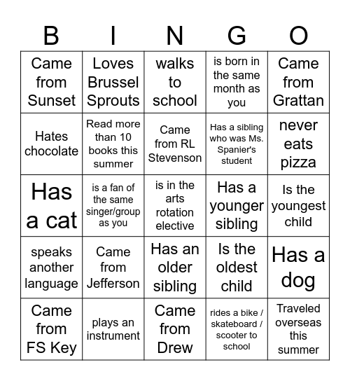 Welcome to APG Bingo Card