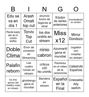 Pokemon Presents 2023 Bingo Card