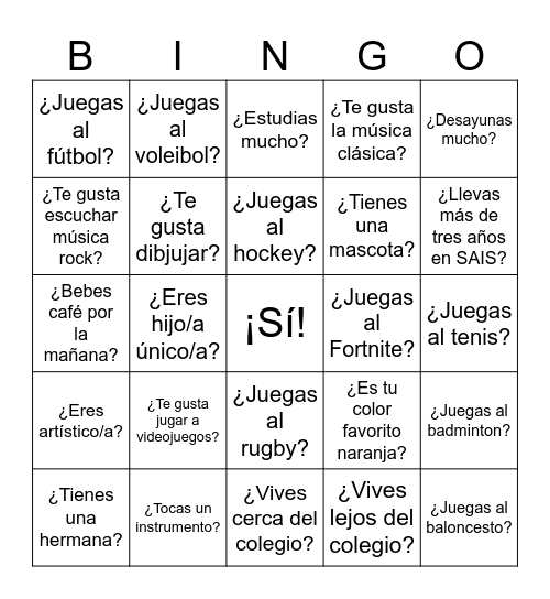 Bingo de fase 2 Bingo Card