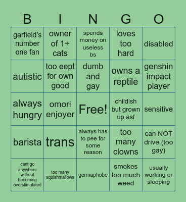 kyle bingo Card