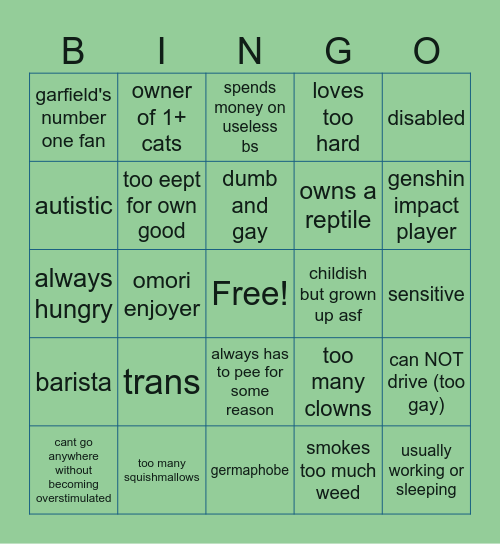 kyle bingo Card