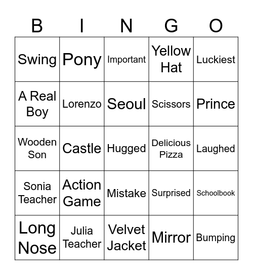 DSB2 Bingo Card
