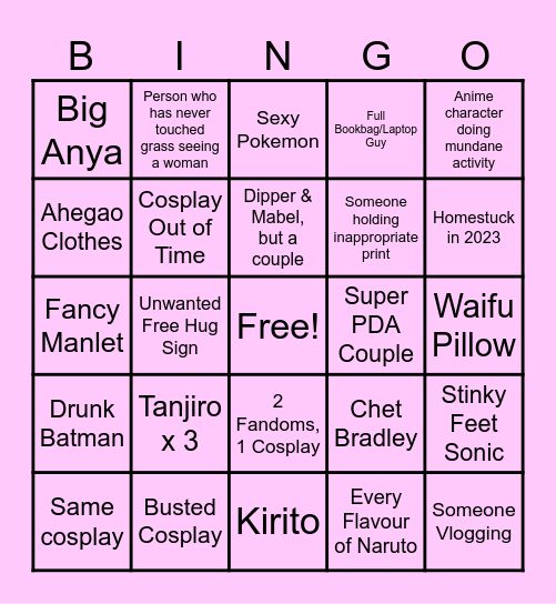 OTAKUTHON 2023 Bingo Card