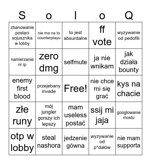 soloq bingo Card