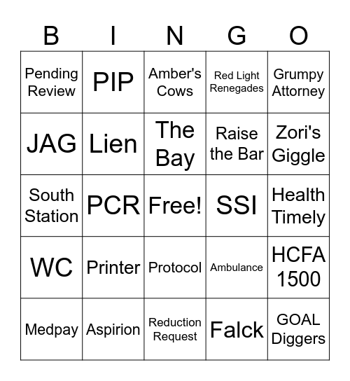 AMBingo Part 2 Bingo Card