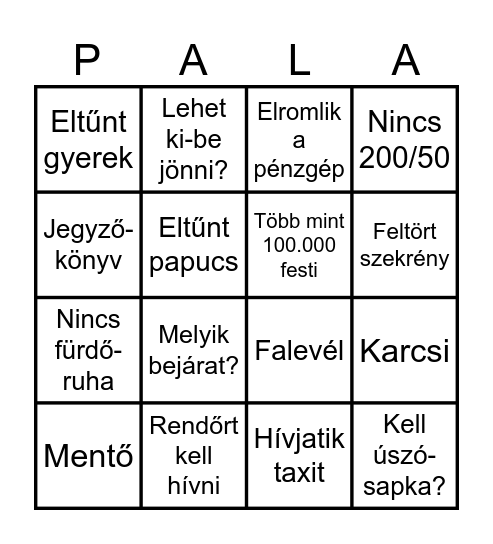 PALA23 Bingo Card