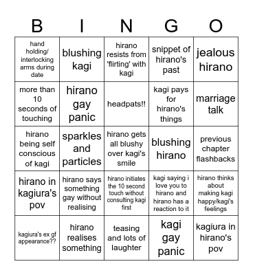 HTK CH22 PREDICTIONS Bingo Card