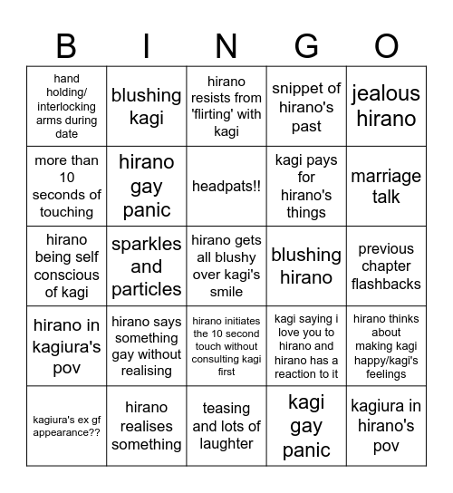 HTK CH22 PREDICTIONS Bingo Card