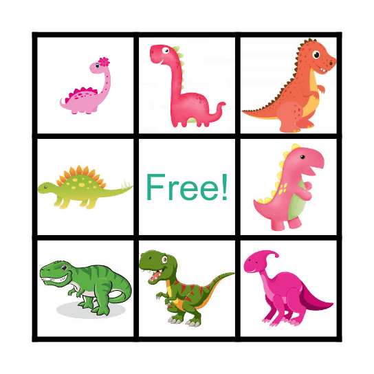 DINO BINGO! Bingo Card