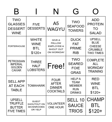 STRIPSTEAK BINGO 8.14-8.20 Bingo Card