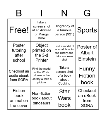 Library Bingo Card