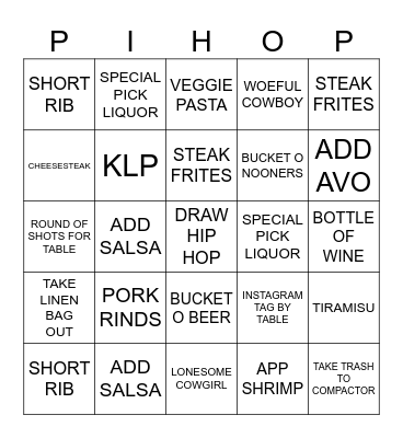 NATIONAL HIP HOP DAY Bingo Card