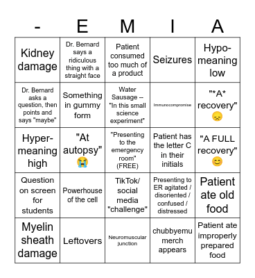 chubbyemu Bingo Card