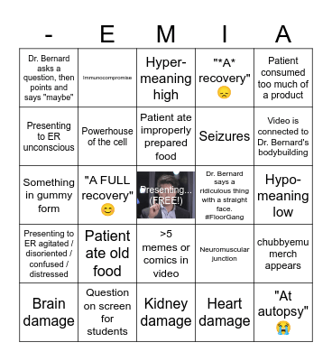 chubbyemu Bingo Card