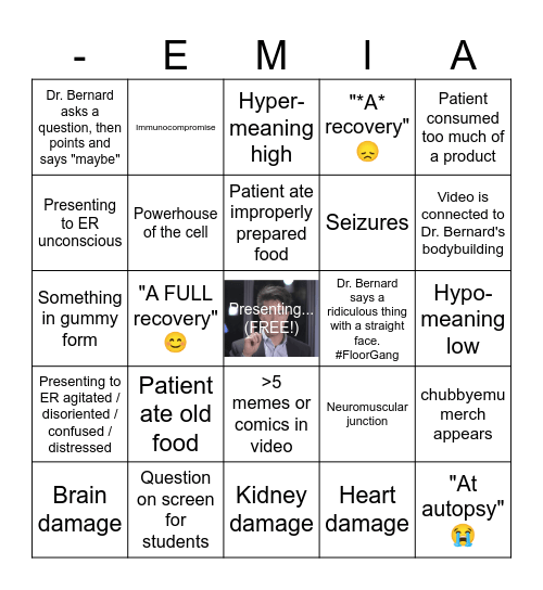 chubbyemu Bingo Card