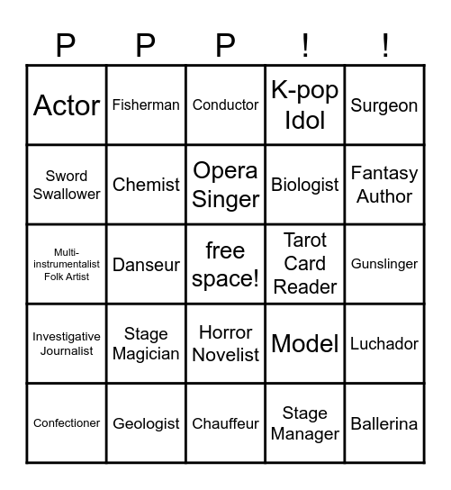 picture perfect paranoia cast reveal bingo Card