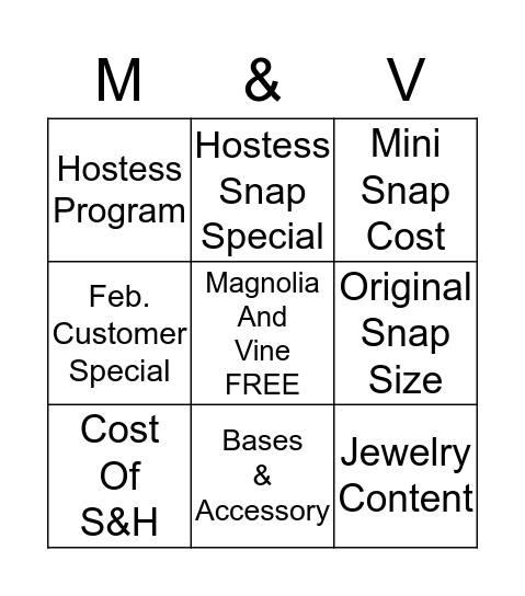 PLAY FOR FUN! Bingo Card