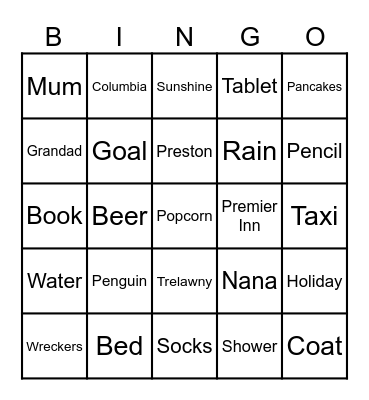 Oscar's Bingo £2 CASH PRIZE Bingo Card