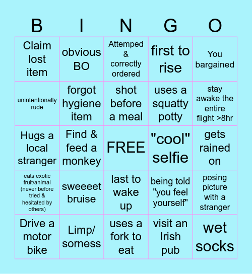 Việt BINGO Card