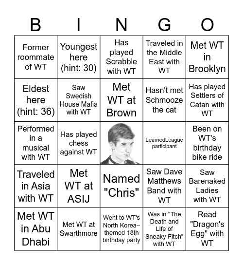 Treece Bach 2023 Bingo Card