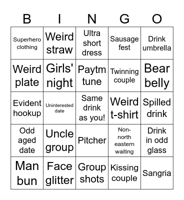 Bingo today! Bingo Card