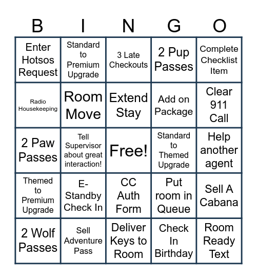 HOWL-Bingo Card