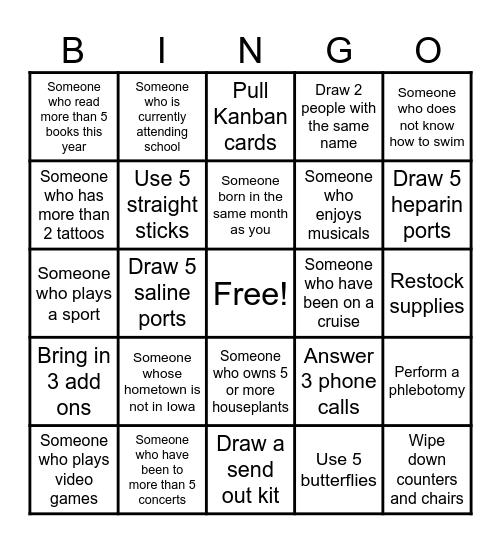 IMMC Bingo Card