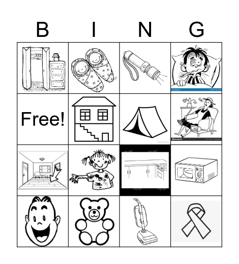 English Class 1 Bingo Card