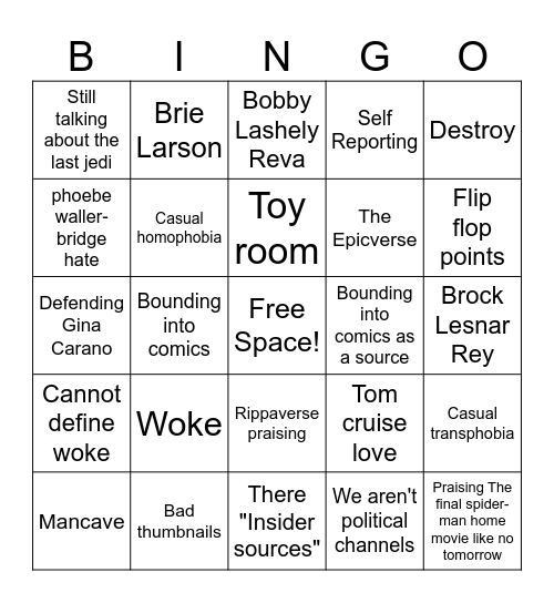 Chud Bingo Card