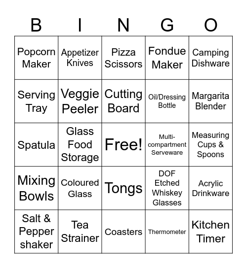 JOTT Market Bingo! Bingo Card