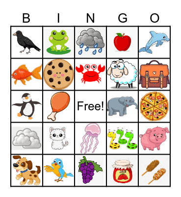 Fun time Bingo Card