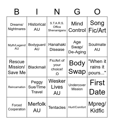 Chrisker Bingo Card