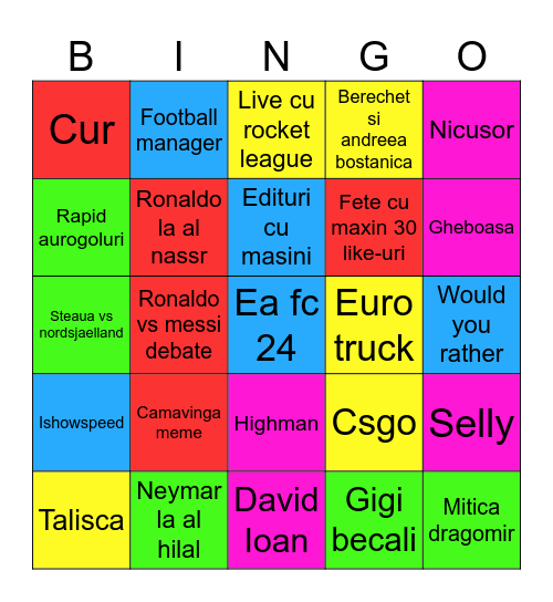Tiktok bingo luck Bingo Card