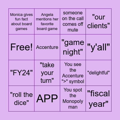 All Hands 2023 Bingo Card