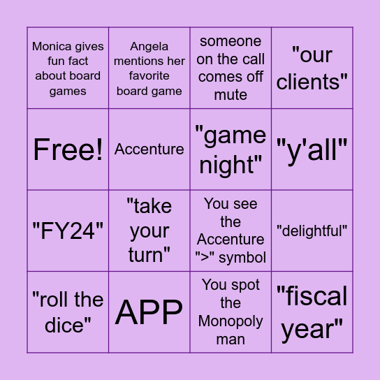All Hands 2023 Bingo Card