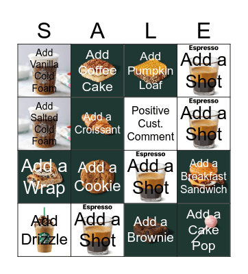 Ticket Sales Bingo Card