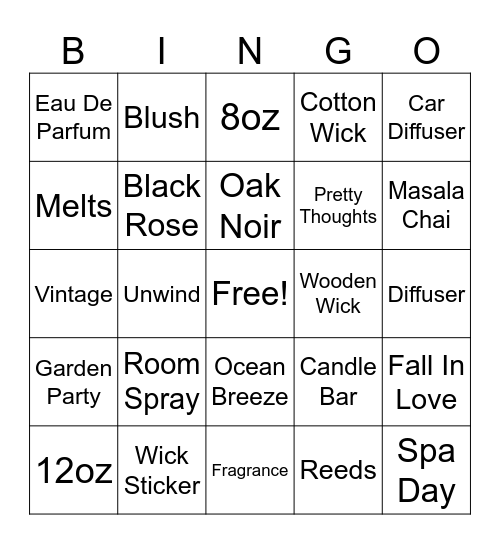 CAMONI Bingo Card