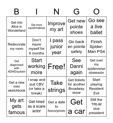 Zero Bingo 2023 Bingo Card